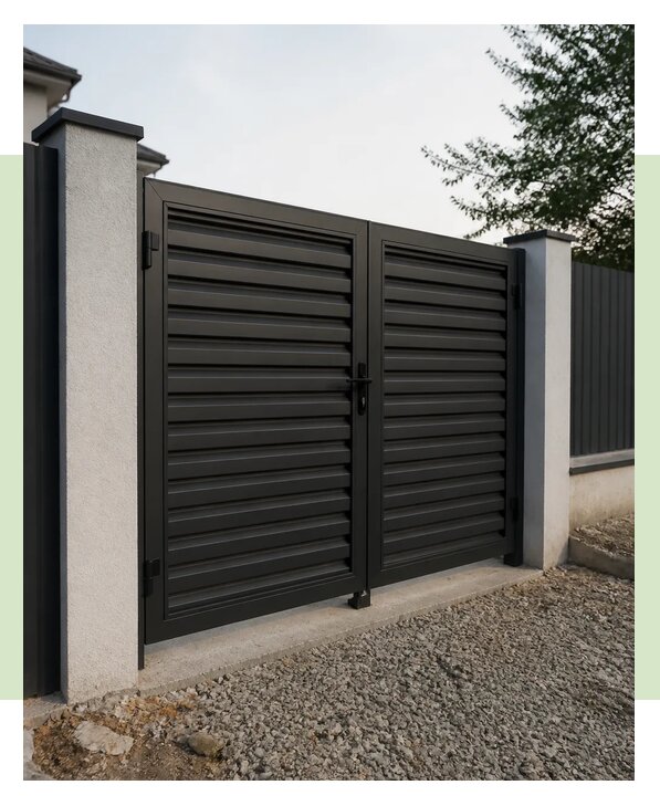 Металлические ворота под ключ в Колпине по цене от 46418 р. | ЗаборЭксеперт-Клп